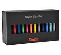 Set de stylos pinceaux pour la calligraphie et le lettrage Brush SES15C-ST36PL 36 pièces - PENTEL