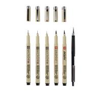 Set de stylos Sakura Pigma Micron Manga - 6 tailles - Noir