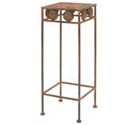 Set de supports de plantes 3 pcs Style vintage Métal rouillé