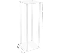 Set de supports pour vase en acrylique, design durable, décorations polyvalentes, transparent
