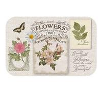 set de table 28.5 x 44 cm polypropylene opaque les fleurs Douceur d'Intérieur Beige G