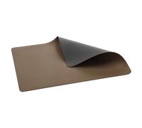 Set de table 46 x 33 cm, recto-verso, set de 4 pc, foncé marron / titane, PVC, Bitz