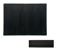 Set de table antidérapant en caoutchouc 52 x 39 cm pour salle à manger en | Matériau en caoutchouc, plage de -40 °C à 180 °C, protège les dessus de table, facile à nettoyer, cuisine en extérieur (noir)