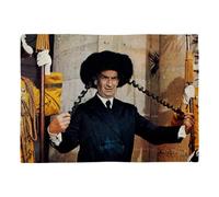 Set de Table en Lin - Rabbi Jacob Papillote Louis De Funes Comedie - Grand Format 40 x 28,5 cm