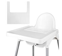 Set de table en silicone durable pour chaise haute - Propre et hygiénique - Convient pour IKEA Antilop Highchai - Pour tout-petits et bébés (blanc)
