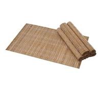 Set de table ensemble 6 pièce HWC-C13 bambou lavable 45x30cm marron foncé