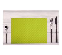 Exacompta Set de table Tiss Lack – papier gaufré et satiné – 30x40 cm – Vert kiwi – barquette de 500