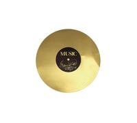 Set de table - LE GEANT DE LA FETE - Disque d'or - lot de 6 - Asymétrique - Jaune
