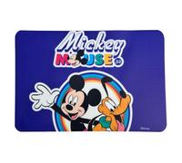 Set de table Mickey et Pluto Disney en plastique souple pour petit-déjeuner de table antidérapant et lavable résistant à la chaleur 44 x 30 cm