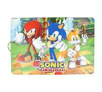 STOR Set de Table Individuel Enfant Sonic Le Hérisson en Plastique Imperméable - Protection Table Contre Déversements - Décoration Amusante pour Repas