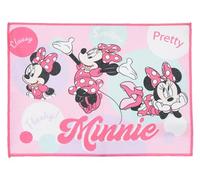 Set de Table Tissu Enfant Fille Motif Minnie 40x30 cm - Nappe Individuelle Maternelle, Cantine et Goûter (3-6 Ans) - Réutilisable et Lavable