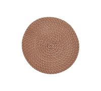 Set de Table Tressé Déco Irisé 38cm Chocolat