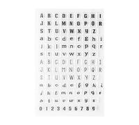 Set de Tampons Clairs Transparents Scrapbooking Stampo Alephabet en Silicone PVC pour DIY Loisirs Créatifs Noel Enfant(Motif 4: Lettres majuscules et minuscules)