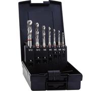 Set de tarauds pour machine Exact 43694 7 pièces métrique M3, M4, M5, M6, M8, M10, M12 coupe à droite HSS-E forme C 1 set