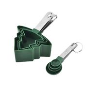 Set de tasses à mesurer et cuillères à mesurer, tasse doseuse d'arbre de Noël - Ustensiles de cuisine pour pâtisserie, boissons et préparation des aliments