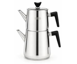 Set de théières Mulex couvercle en verre acier inox 18/10 1,5/2,5 L