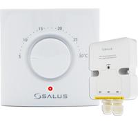 Set de thermostat d'ambiance sans fil Salus avec thermostat analogique ERT20TXB et récepteur radio en saillie SSR868