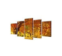 Set de toiles murales imprimées Érable 200 x 100 cm Multicolore G