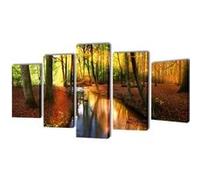 vidaXL Set de toiles Forêt