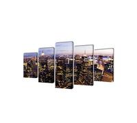 Set de toiles murales imprimées Horizon de New York vu du ciel