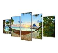 vidaXL Set de toiles murales imprimées 100 x 50 cm