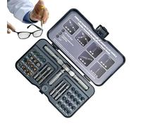 Set de tournevis à cliquet, kit de réparation magnétique 42 en 1 avec embouts en acier S2 | Jeu de tournevis électricien | Pour voiture, atelier, mécanicien, maison, appareils ménagers, meubles