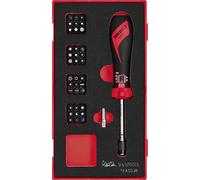 Set de tournevis dynamométriques Foam1 tray Plat- HEX- PH- PZ- ROB- TX- TPX 38 pièces Teng Tools TEASD38
