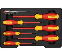 Set de Tournevis Isolés VDE Bosch Professional, 7 Pièces, TX10 à TX40, SL3, Testé 10000V