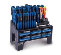 Set de tournevis Scheppach VDE - 100 pièces | Pour la maison | Chantier de construction | Atelier | Pointe magnétique