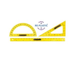 Set de traçage aimanté incassable jaune - 3 pièces