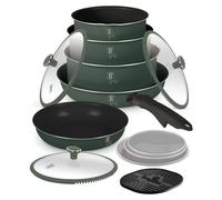 Set de vaisselle avec surface en titane 13 pices Matte Green Collection