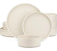 Set de vaisselle en faïence, matériau écologique, design élégant,CREAM WEISS-CW, 24 PIECES