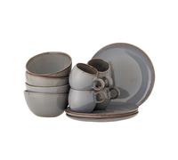 Set de vaisselle Sandrine 12 pcs. 4x plate HxØ 2x22cm, 4xbowl HxØ 8x15cm, 4xcup HxØ 8x8,5cm