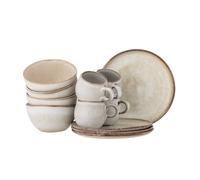 Set de vaisselle Sandrine 12 pcs. 4x plate HxØ 2x22cm, 4xbowl HxØ 8x15cm, 4xcup HxØ 8x8,5cm
