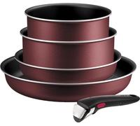 Set de vaisselle TEFAL L7249602 couleur noir bordeaux