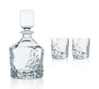 Set de verre et carafe à whisky SCULPTURE, 3 pièces, Nachtmann