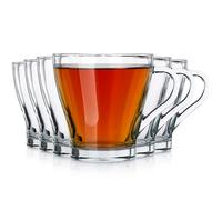 Set de Verres à Eau Jus 250ml 6pcs Verre Transparent Cuisine