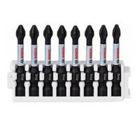 Bosch Embouts cruciformes 2608522330 – 8 pièces PH2 50 mm Impact Control Framboise