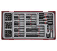 Set d'embouts Impact TT1 tray 1/4 PH- PZ- ROB- HEX- TX-- gr 53 pièces Teng Tools TTBS53