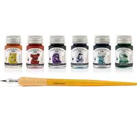 Set d'encres Write and Draw HORIZON, encres de dessin, 6 x 10 ml avec plume