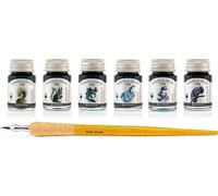 Set d'encres Write and Draw RIVER, encres de dessin, 6 x 10 ml avec plume