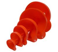 Set d'entonnoir, 6 pièces, orange