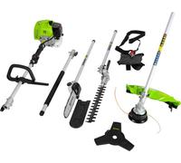 Set d'entretien du jardin 4 en 1 - débroussailleuse, taille-haie, élageuse - harnais inclus