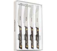 Set deof 4 couteaux deTable Arcos Flysch Series for Meat. Couteau à steak avec lame dentée en acier inoxydable NITRUM de 110 mm. Poignée de polyméthacrylate de méthyle.
