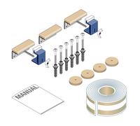 Set dinsonorisation LAUFEN pour grands receveurs de douche jusquà 1000x1000, H2989820000001