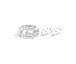 Set dinsonorisation Laufen, pour WC et bidets, avec fixation EasyFit, H8926950000001