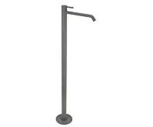 Set d'installation finale Herzbach Deep Grey 23.203810.1.06 robinet sur colonne, au sol, gris mat