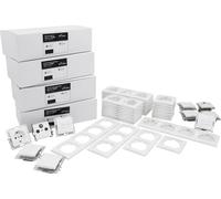 Set d'interrupteurs et de prises McPower Flair ''Megaset'' 100 pièces, blanc