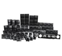 Set d'interrupteurs et de prises McPower Flair ''Megaset'', noir mat, 100 pièces