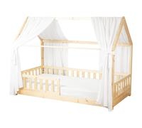 Set double ciel de lit cabane blanc